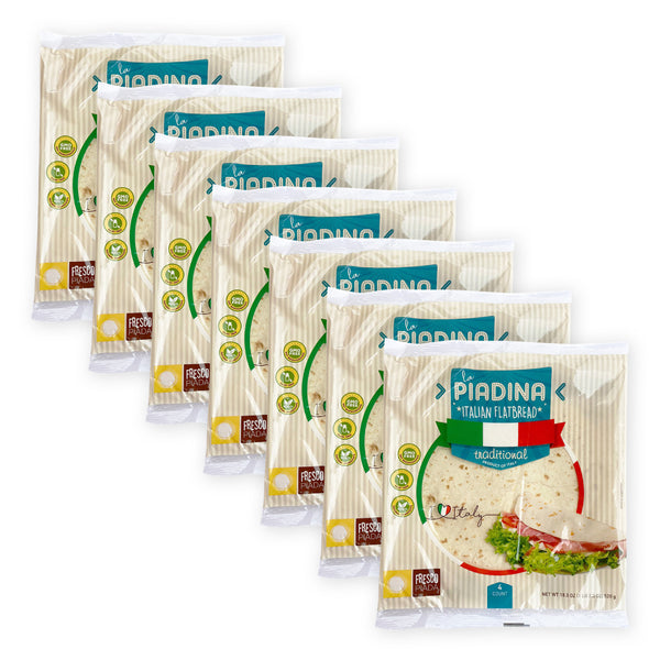 Piadina Bread Dough | 7 Pack Bundle | Fresco Piada USA