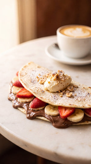 Nutella Piadina with Strawberries or Banana