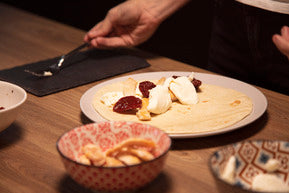 Piadina with Grilled Chicken, Mozzarella and Sun-dried Tomatoes