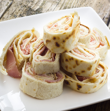 Piadina Pinwheels with Ham&Cheese