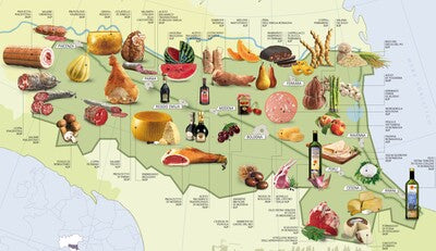 The gastronomical excellences of Emilia-Romagna