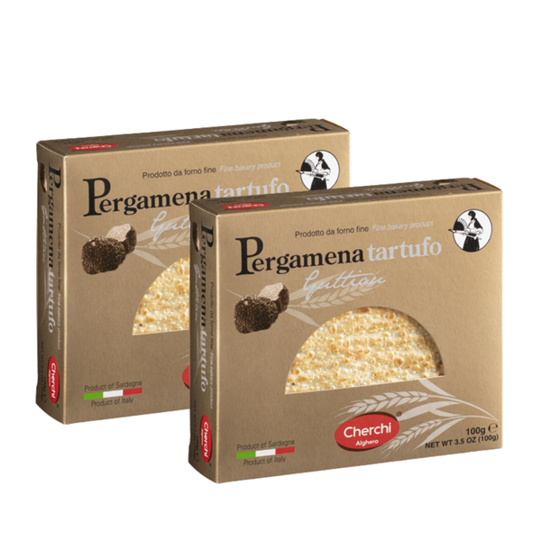 Pergamena di Pane Guttiau: Sardinian Parchment Crackers with Olive Oil 2 Packs - 4 Flavors