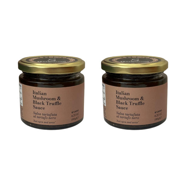 Italian Mushroom & Black Truffle Sauce – 2 Jars 6.35 oz each