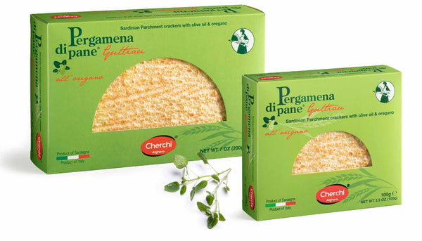 Pergamena di Pane Guttiau: Sardinian Parchment Cracker with Olive Oil –  Bundle of 2-pack (4 Flavors)