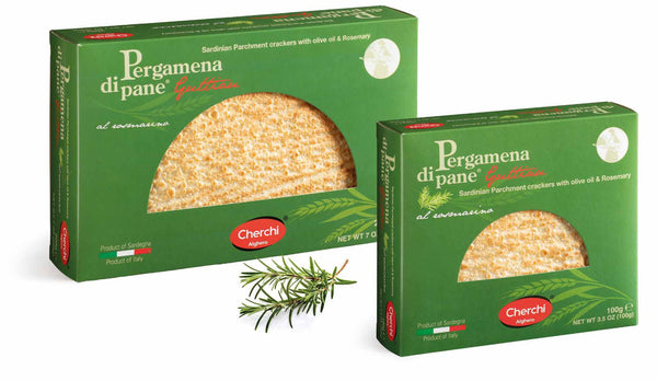 Pergamena di Pane Guttiau: Sardinian Parchment Cracker with Olive Oil –  Bundle of 2-pack (4 Flavors)