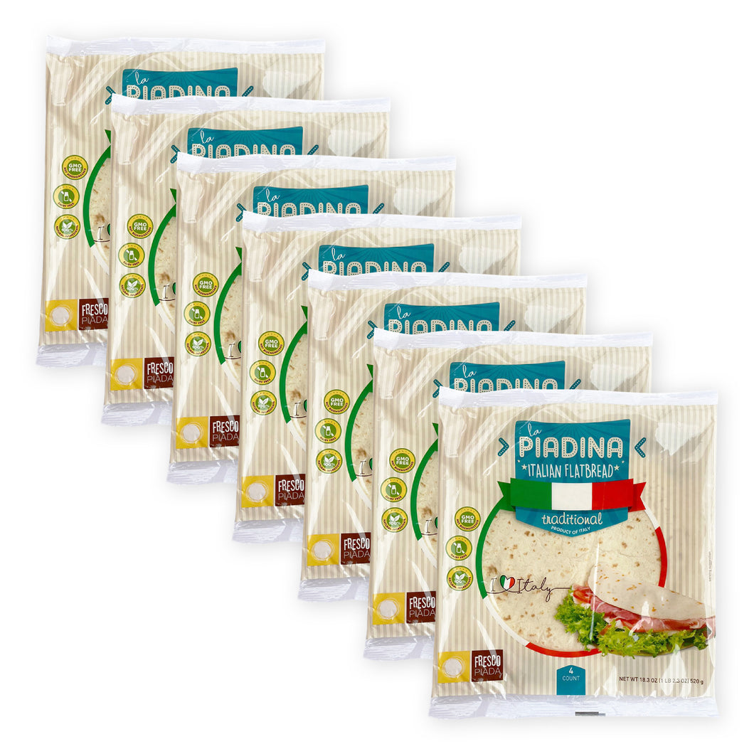 Piadina Bread Dough | 7 Pack Bundle | Fresco Piada USA