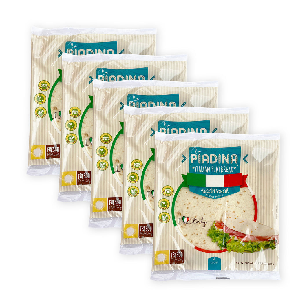 Piadina Flatbread Online | 5 Pack Bundle | Fresco Piada USA