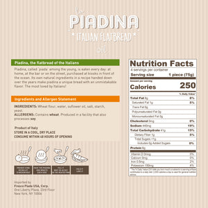 Italian Piadina Bread | Traditional Piadina | Fresco Piada USA